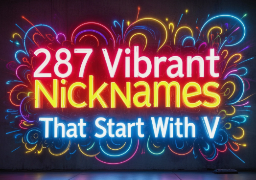 287 Vibrant Nicknames That Start With V