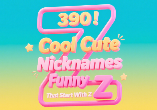 390 Cool Cute & Funny Nicknames That Start With Z
