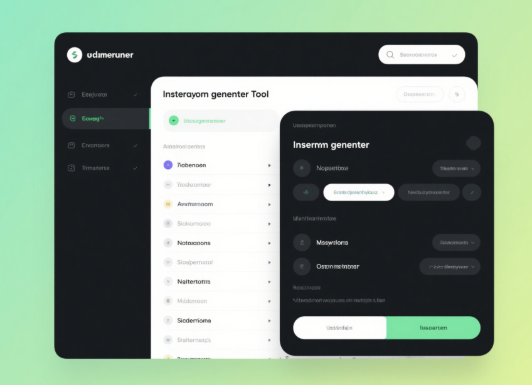 Screenshot of a username generator tool interface showing available username suggestions