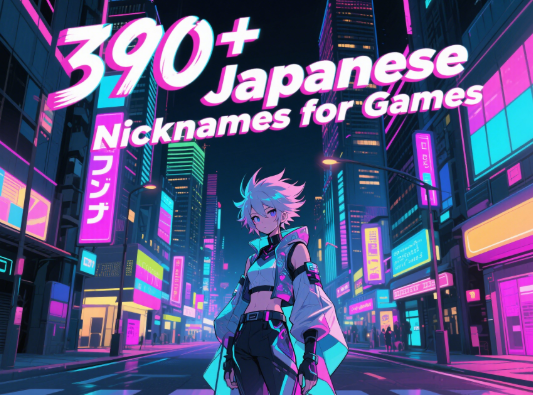 390+ Japanese Nicknames for Games