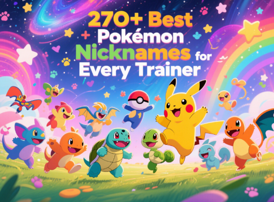270+ Best Pokémon Nicknames for Every Trainer