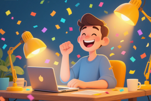 creator celebrating username