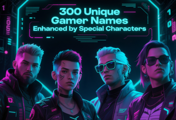 300 Unique Gamer Names Enhanced by Special Characters