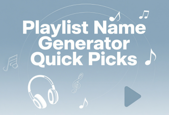 Playlist Name Generator Quick Picks