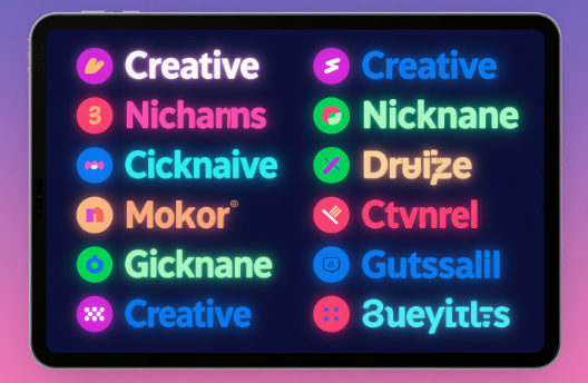 Nickname ideas with symbols