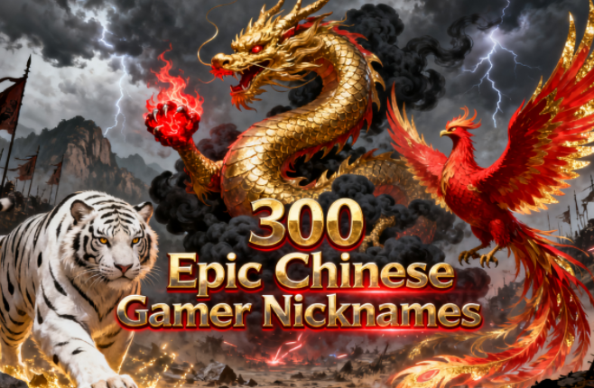 300 Epic Chinese Gamer Nicknames