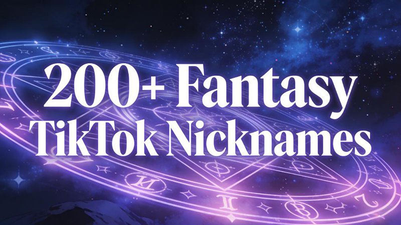 200+ Fantasy TikTok Nicknames for Magical Profiles